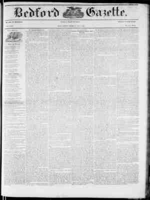 Bedford Gazette Newspaper May 2, 1856 kapağı