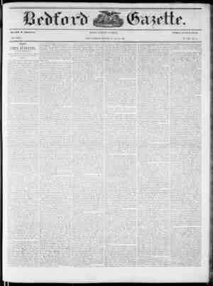 Bedford Gazette Newspaper May 16, 1856 kapağı