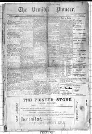 Bemidji Pioneer Newspaper 30 Nisan 1896 kapağı