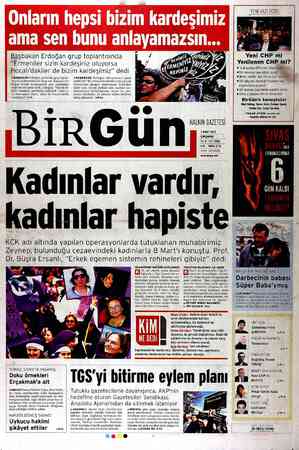 Birgün Gazetesi 7 Mart 2012 kapağı