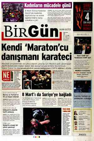 Birgün Gazetesi 9 Mart 2012 kapağı