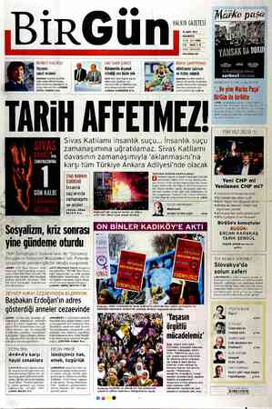 Birgün Gazetesi 12 Mart 2012 kapağı
