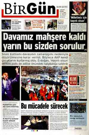 Birgün Gazetesi 14 Mart 2012 kapağı