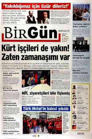 Birgün Gazetesi 15 Mart 2012 kapağı
