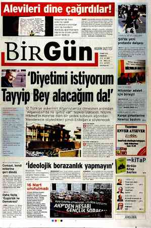 Birgün Gazetesi 17 Mart 2012 kapağı