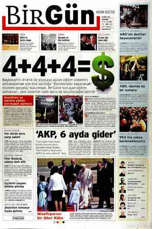 Birgün Gazetesi 28 Mart 2012 kapağı