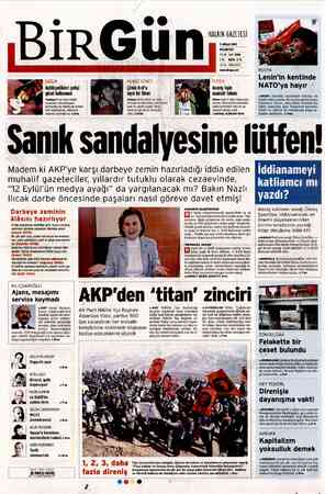 Birgün Gazetesi 9 Nisan 2012 kapağı