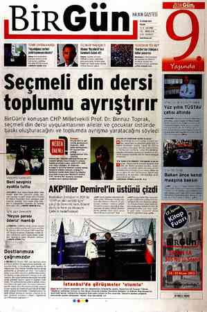 Birgün Gazetesi 15 Nisan 2012 kapağı