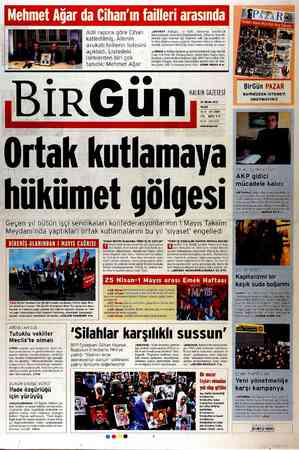 Birgün Gazetesi 22 Nisan 2012 kapağı