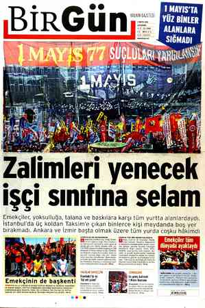 Birgün Gazetesi 2 Mayıs 2012 kapağı