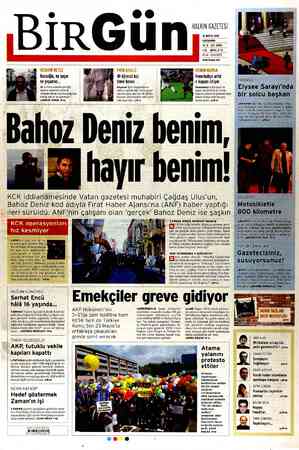 Birgün Gazetesi 16 Mayıs 2012 kapağı