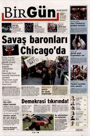 Birgün Gazetesi 21 Mayıs 2012 kapağı