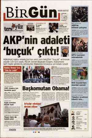 Birgün Gazetesi 22 Mayıs 2012 kapağı