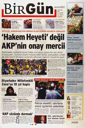Birgün Gazetesi 25 Mayıs 2012 kapağı