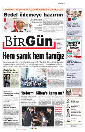 Birgün Gazetesi 6 Haziran 2012 kapağı