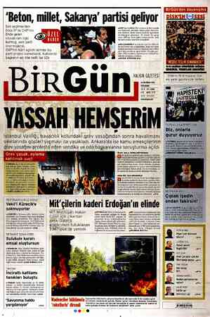 Birgün Gazetesi 14 Haziran 2012 kapağı