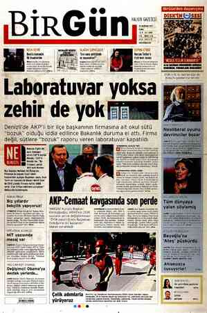 Birgün Gazetesi 15 Haziran 2012 kapağı
