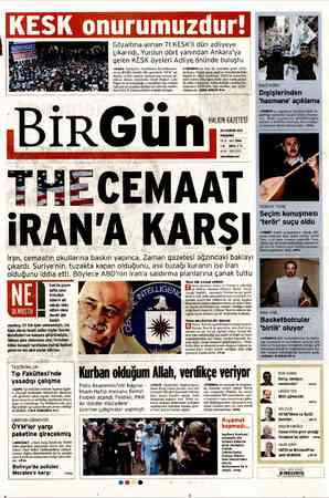 Birgün Gazetesi 28 Haziran 2012 kapağı