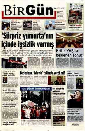 Birgün Gazetesi 5 Ağustos 2012 kapağı