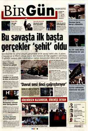 Birgün Gazetesi 6 Ağustos 2012 kapağı