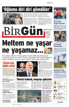 Birgün Gazetesi 9 Ağustos 2012 kapağı