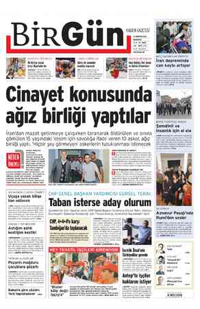 Birgün Gazetesi 13 Ağustos 2012 kapağı