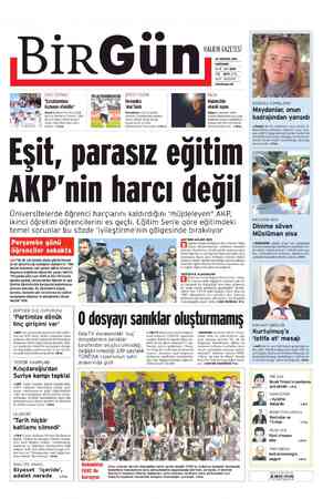  HALKIN GAZETESİ 29 AĞUSTOS 2012 ÇARŞAMBA, M9 SANI 3059 TM TEZİ 40 KE ÜNİVERSİTE wiryannet "Çocuklarımıza Fernandes Madencinin