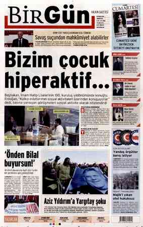  HALKIN GAZETESİ 18 OCAK 2014 CUMARTESİ, ML SN 3566 ATLMEZTL 401 ÜNİ me rg net TIR AİHM ESKİ YARGIÇLARINDAN RIZA TÜRMEN: Savaş