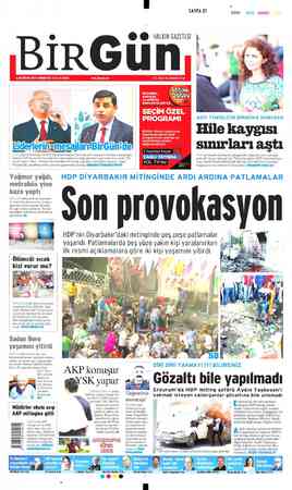  CHP Lideri Kılıçdaroğlu ve HDP Eş Genel Başkanı Demirt sadece CHP seçmenlerine değil tüm vatandaşlara sandı " dedi....