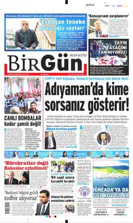  SAYFA Ol SIYAH KIRMIZI SW A m yargılanırım' Erdoğan'ın kendisine “Siz diktatör müsünüz?" diye soran Finlandiyalı gazeteciye