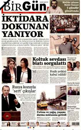 HALKIN GAZETESİ İKTİDA DOKUNA YANIYO Gazeteci Ahmet Şık, “terör propagandası yaptığı” iddiasıyla dün evinde gözaltına alındı.