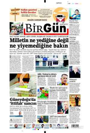  Halkın gazetesi halkla beraber » Orhan Sarıbal - CHP Milletvekili » Nurcan Gökdemir - BirGün Muhabiri 17 OCAK 2018 ÇARŞAMBA