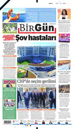     SAYFA! HALKIN GAZETESİ www.birgun.net Pi MK Kok UV “Şov hastaları Bilkent Şehir Hastanesi'nin açılışıyla Ankara'daki 7