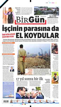    izm EL KOYDULAR İstanbul Büyükşehir Belediyesi'nde usulsüzlükler bitmiyor. Sayıştay raporuna göre İBB, işçilerin asgari...
