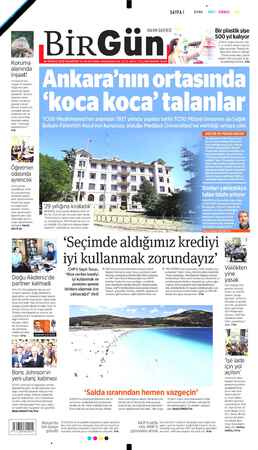 Birgün Gazetesi 29 Temmuz 2019 kapağı