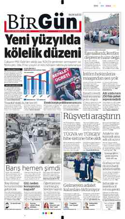  HALKIN GAZETESİ 1 EYLÜL 2022 PERŞEMBE YIL 19 SAYI 6711 www.birgun.net 4.5 TL (KKTC 6 TL) ÜNİVERSİTE 3 TL Yeni yüzyılda...