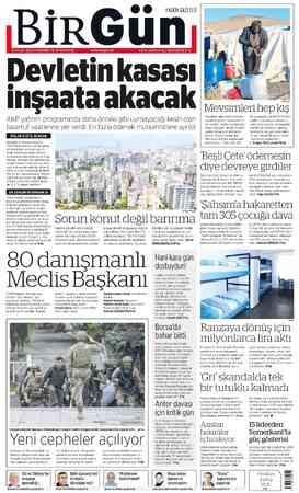  HALKIN GAZETESİ 15 EYLÜL 2022 PERŞEMBE YIL 19 SAYI 6725 4.5 TL (KKTC 6 TL) ÜNİVERSİTE 3 TL Devletin kasası inşaata akacak AKP