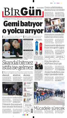  21 MART 2023 SALI YIL 19 SAYI 6912 www.birgun.net 6 TL (KKTC 7,5 TL) ÜNİVERSİTE 4,5 TL CUMHUR İTTİFAKI, MASAYI BÜYÜTMEKTE...