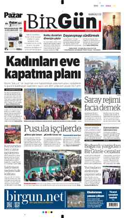  BirGün, gazetesi îüım Korku duvarları da yıkılır BB4 en zorba rejim de_yenılır -- (BİRGÜlL Yeter ki kararlılıkla, kişisel ve