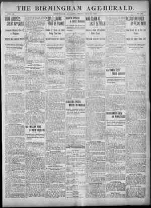 Birmingham Age Herald Newspaper 23 Mayıs 1902 kapağı