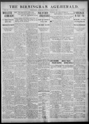 Birmingham Age Herald Newspaper 24 Mayıs 1902 kapağı