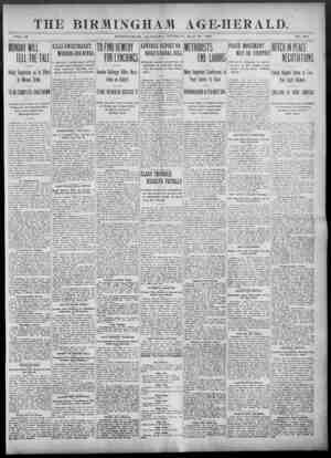 Birmingham Age Herald Newspaper 27 Mayıs 1902 kapağı