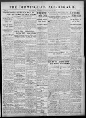 Birmingham Age Herald Newspaper 28 Mayıs 1902 kapağı