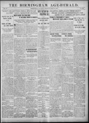 Birmingham Age Herald Newspaper 29 Mayıs 1902 kapağı