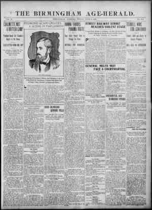 Birmingham Age Herald Newspaper 6 Haziran 1902 kapağı