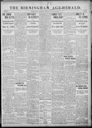 Birmingham Age Herald Newspaper 28 Haziran 1902 kapağı
