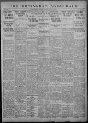 Birmingham Age Herald Newspaper 14 Temmuz 1902 kapağı