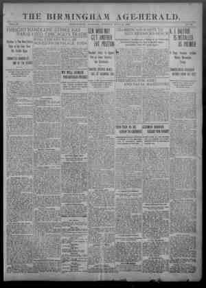 Birmingham Age Herald Newspaper 15 Temmuz 1902 kapağı