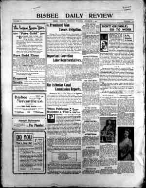 Bisbee Daily Review Newspaper December 5, 1901 kapağı