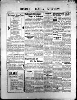 Bisbee Daily Review Newspaper December 11, 1901 kapağı